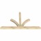 Ekena Millwork Richland Rough Sawn Timber Gable Bracket, Douglas Fir, 84"W x 49"H x 4"D x 4"F, 14/12 Pitch GBW084X49X0404RIC00RDF - alternate 3